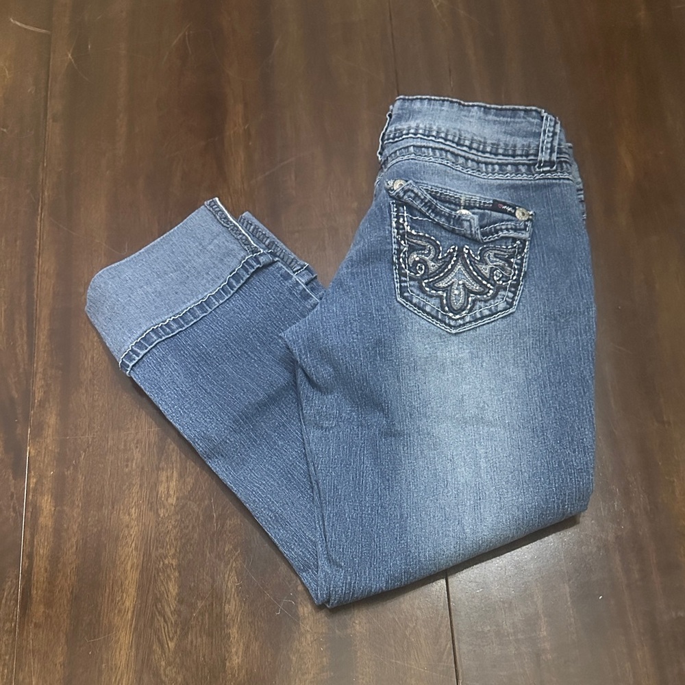 Angels Jeans Blue Cropped Denim